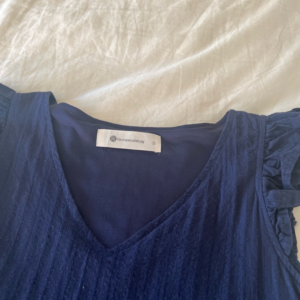 IMPECCABLE PIG NAVY DRESS size small - Picture 3 of 4